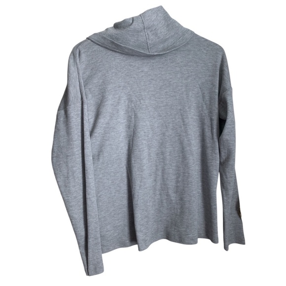 Michael Kors Women's Gray Shirt Size Medium Top Cowl Long Sleeve - Picture 5 of 6